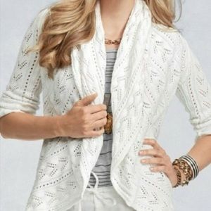 CAbi Circle Sweater #720- Beautiful cream color